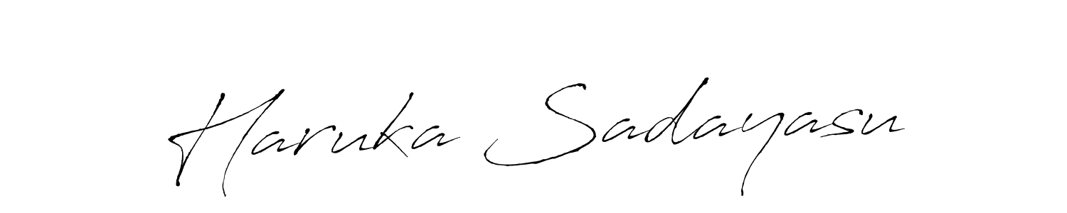 How to make Haruka Sadayasu signature? Antro_Vectra is a professional autograph style. Create handwritten signature for Haruka Sadayasu name. Haruka Sadayasu signature style 6 images and pictures png