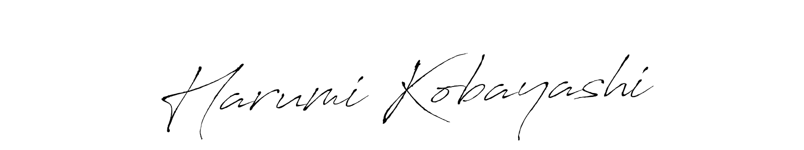 Design your own signature with our free online signature maker. With this signature software, you can create a handwritten (Antro_Vectra) signature for name Harumi Kobayashi. Harumi Kobayashi signature style 6 images and pictures png