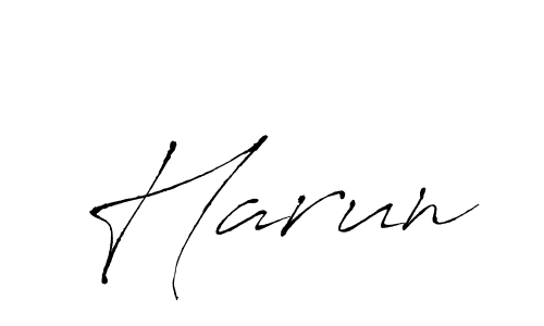 Harun stylish signature style. Best Handwritten Sign (Antro_Vectra) for my name. Handwritten Signature Collection Ideas for my name Harun. Harun signature style 6 images and pictures png