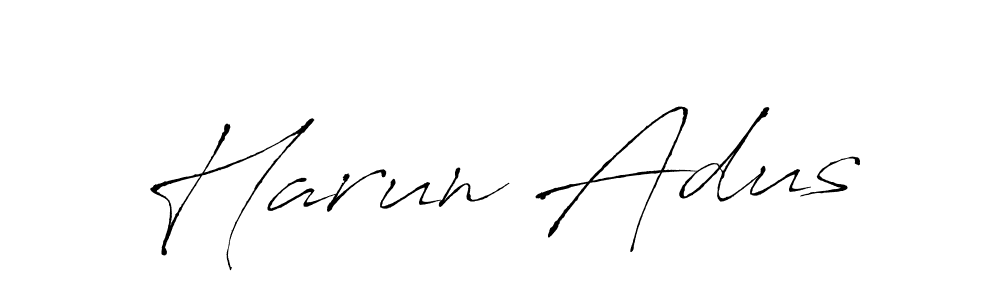 How to make Harun Adus signature? Antro_Vectra is a professional autograph style. Create handwritten signature for Harun Adus name. Harun Adus signature style 6 images and pictures png