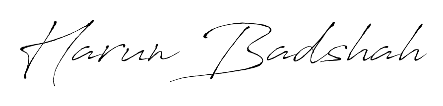 Antro_Vectra is a professional signature style that is perfect for those who want to add a touch of class to their signature. Get Harun Badshah name fancy signature for free. Harun Badshah signature style 6 images and pictures png