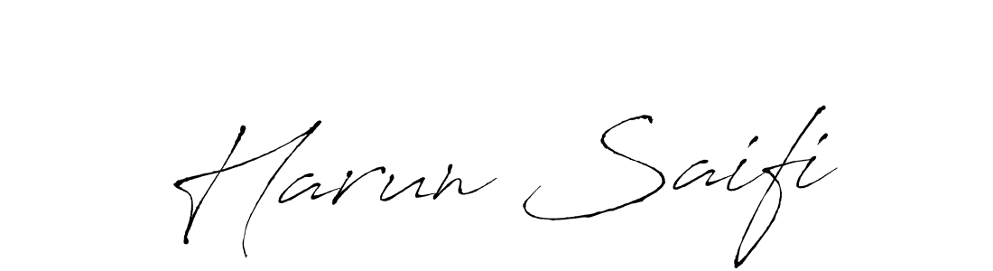 It looks lik you need a new signature style for name Harun Saifi. Design unique handwritten (Antro_Vectra) signature with our free signature maker in just a few clicks. Harun Saifi signature style 6 images and pictures png