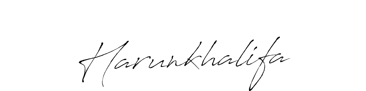 Design your own signature with our free online signature maker. With this signature software, you can create a handwritten (Antro_Vectra) signature for name Harunkhalifa. Harunkhalifa signature style 6 images and pictures png