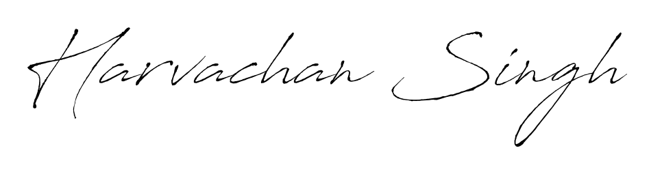 A stylish, flowing autograph style designed for name Harvachan Singh using Antro_Vectra typography. Perfect for digital creative projects. Harvachan Singh signature style 6 images and pictures png