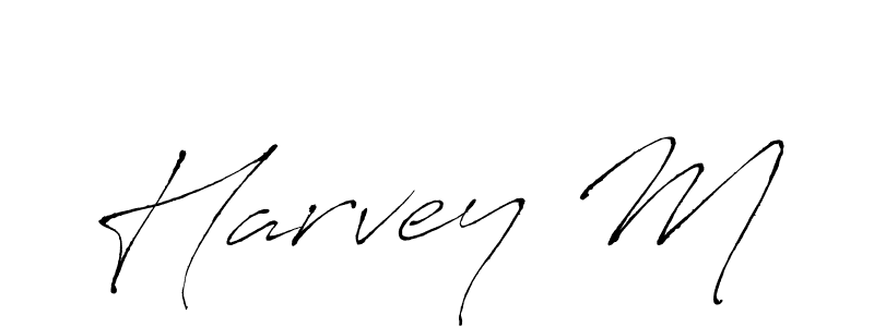 Use a signature maker to create a handwritten signature online. With this signature software, you can design (Antro_Vectra) your own signature for name Harvey M. Harvey M signature style 6 images and pictures png