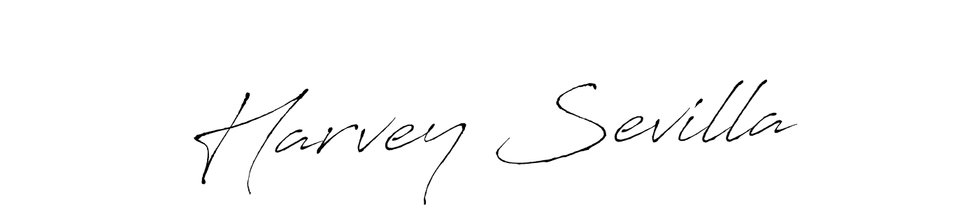 Make a beautiful signature design for name Harvey Sevilla. With this signature (Antro_Vectra) style, you can create a handwritten signature for free. Harvey Sevilla signature style 6 images and pictures png