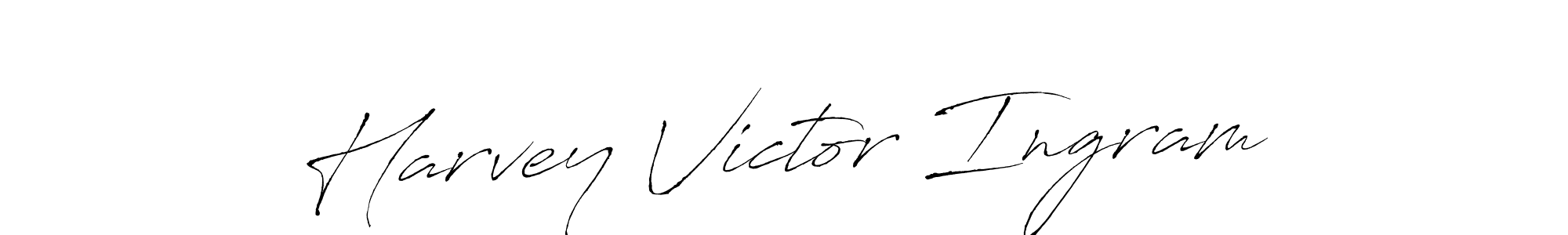 You should practise on your own different ways (Antro_Vectra) to write your name (Harvey Victor Ingram) in signature. don't let someone else do it for you. Harvey Victor Ingram signature style 6 images and pictures png