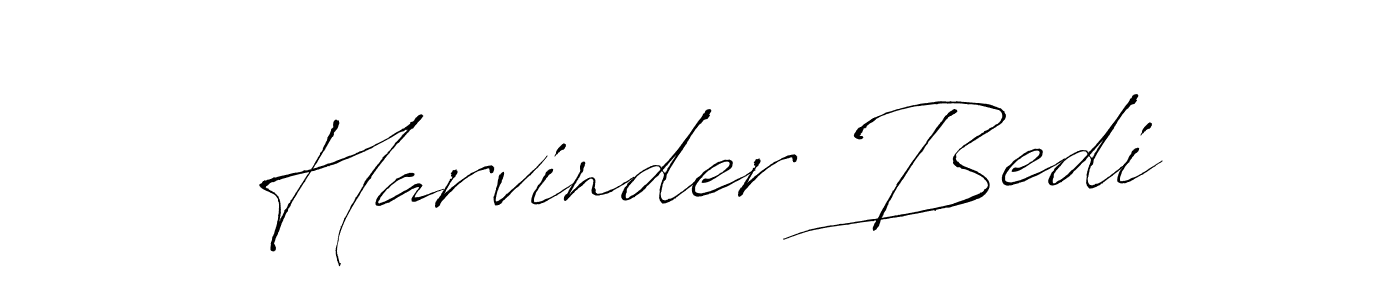 Antro_Vectra is a professional signature style that is perfect for those who want to add a touch of class to their signature. It is also a great choice for those who want to make their signature more unique. Get Harvinder Bedi name to fancy signature for free. Harvinder Bedi signature style 6 images and pictures png