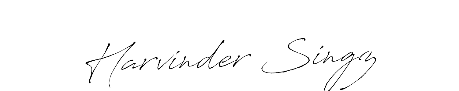 It looks lik you need a new signature style for name Harvinder Singz. Design unique handwritten (Antro_Vectra) signature with our free signature maker in just a few clicks. Harvinder Singz signature style 6 images and pictures png