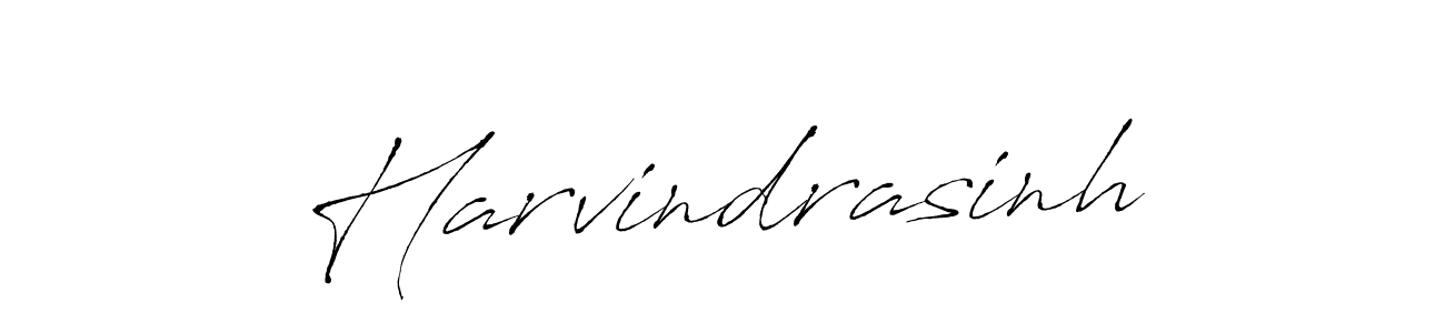 Make a beautiful signature design for name Harvindrasinh. With this signature (Antro_Vectra) style, you can create a handwritten signature for free. Harvindrasinh signature style 6 images and pictures png