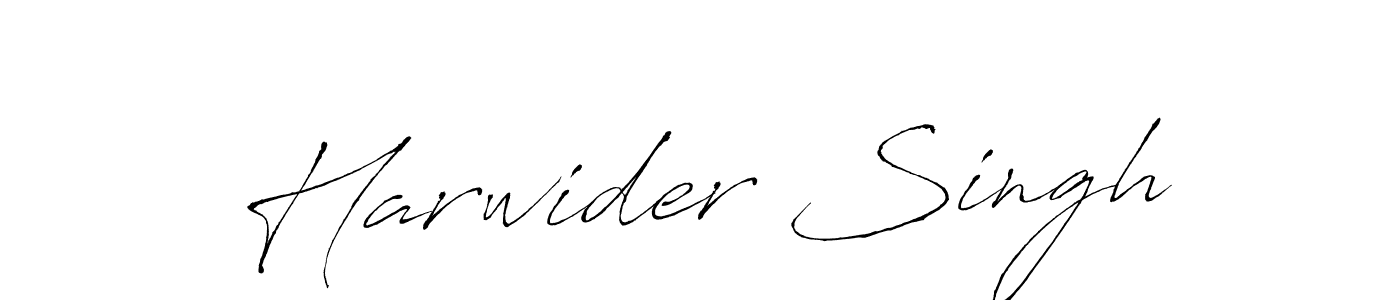 Make a beautiful signature design for name Harwider Singh. With this signature (Antro_Vectra) style, you can create a handwritten signature for free. Harwider Singh signature style 6 images and pictures png