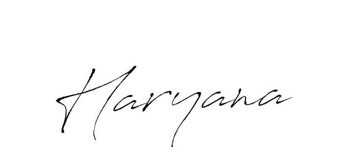 Use a signature maker to create a handwritten signature online. With this signature software, you can design (Antro_Vectra) your own signature for name Haryana. Haryana signature style 6 images and pictures png