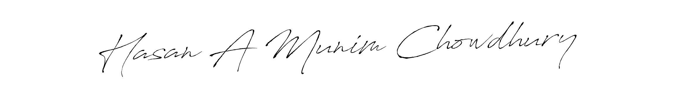 Use a signature maker to create a handwritten signature online. With this signature software, you can design (Antro_Vectra) your own signature for name Hasan A Munim Chowdhury. Hasan A Munim Chowdhury signature style 6 images and pictures png