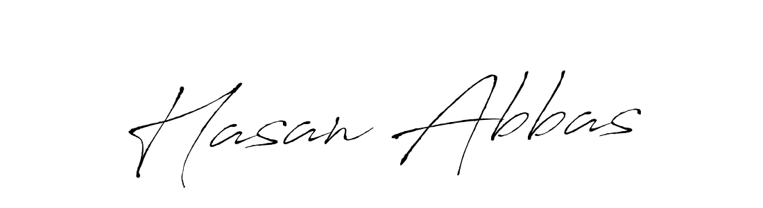 Design your own signature with our free online signature maker. With this signature software, you can create a handwritten (Antro_Vectra) signature for name Hasan Abbas. Hasan Abbas signature style 6 images and pictures png