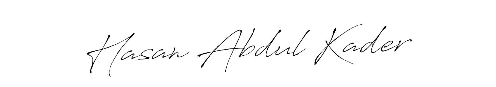 Make a beautiful signature design for name Hasan Abdul Kader. With this signature (Antro_Vectra) style, you can create a handwritten signature for free. Hasan Abdul Kader signature style 6 images and pictures png