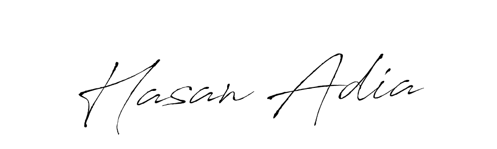 if you are searching for the best signature style for your name Hasan Adia. so please give up your signature search. here we have designed multiple signature styles  using Antro_Vectra. Hasan Adia signature style 6 images and pictures png