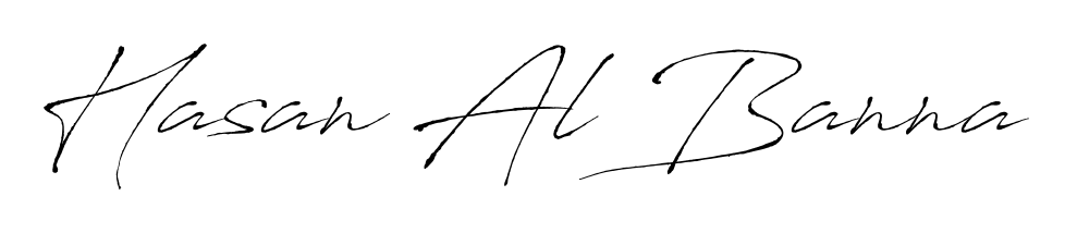 A sleek calligraphic signature for name Hasan Al Banna utilizing Antro_Vectra styling. Great for adding personal signatures to photos and art. Hasan Al Banna signature style 6 images and pictures png