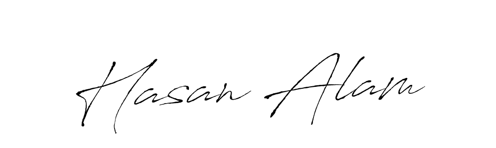 Use a signature maker to create a handwritten signature online. With this signature software, you can design (Antro_Vectra) your own signature for name Hasan Alam. Hasan Alam signature style 6 images and pictures png