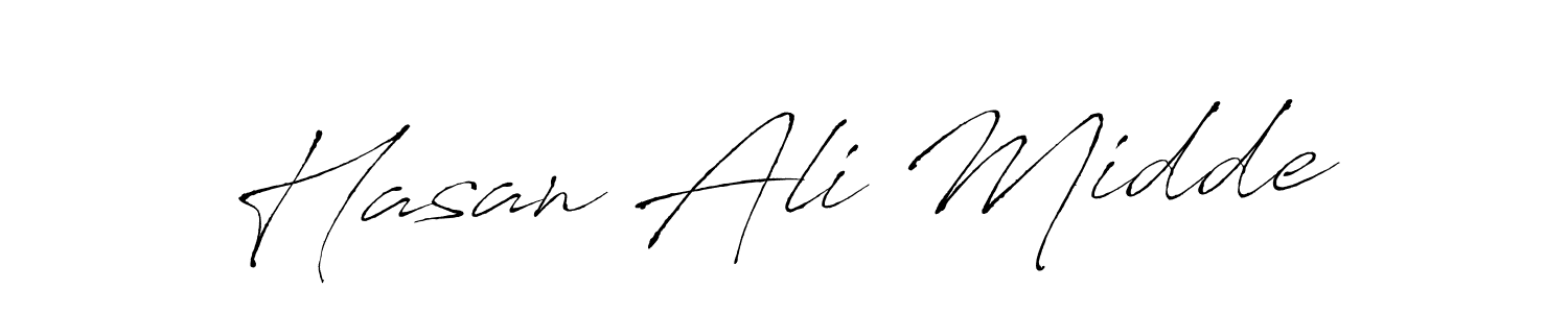 Antro_Vectra is a professional signature style that is perfect for those who want to add a touch of class to their signature. It is also a great choice for those who want to make their signature more unique. Get Hasan Ali Midde name to fancy signature for free. Hasan Ali Midde signature style 6 images and pictures png