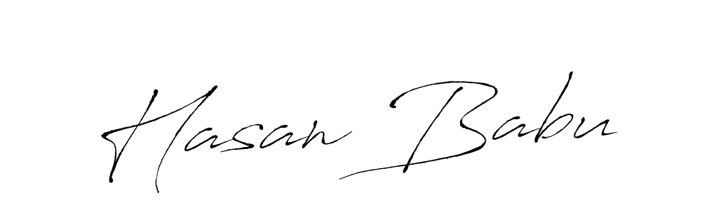 How to make Hasan Babu name signature. Use Antro_Vectra style for creating short signs online. This is the latest handwritten sign. Hasan Babu signature style 6 images and pictures png
