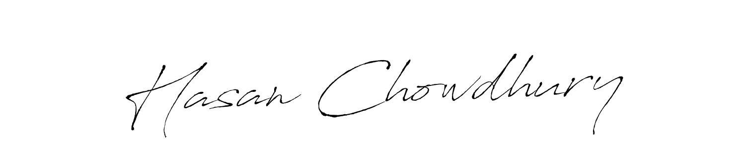 Also we have Hasan Chowdhury name is the best signature style. Create professional handwritten signature collection using Antro_Vectra autograph style. Hasan Chowdhury signature style 6 images and pictures png