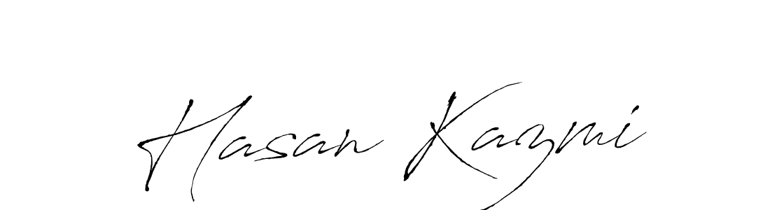 Also we have Hasan Kazmi name is the best signature style. Create professional handwritten signature collection using Antro_Vectra autograph style. Hasan Kazmi signature style 6 images and pictures png
