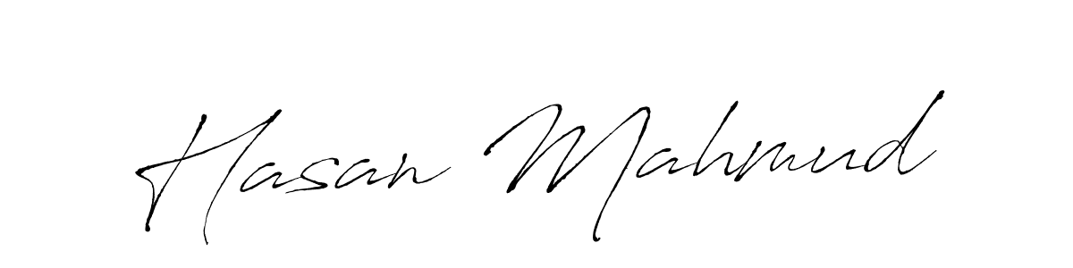 Make a beautiful signature design for name Hasan Mahmud. With this signature (Antro_Vectra) style, you can create a handwritten signature for free. Hasan Mahmud signature style 6 images and pictures png