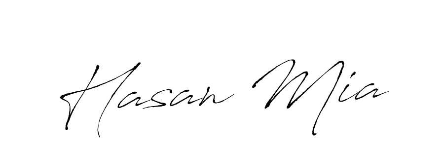 You should practise on your own different ways (Antro_Vectra) to write your name (Hasan Mia) in signature. don't let someone else do it for you. Hasan Mia signature style 6 images and pictures png