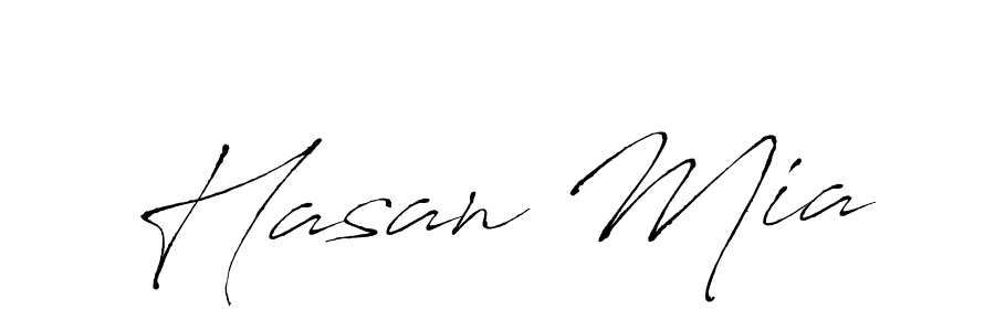 You should practise on your own different ways (Antro_Vectra) to write your name (Hasan Mia) in signature. don't let someone else do it for you. Hasan Mia signature style 6 images and pictures png