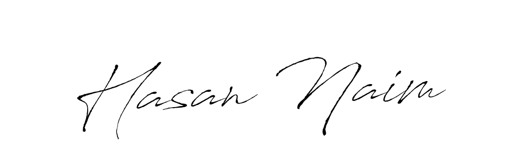 How to make Hasan Naim name signature. Use Antro_Vectra style for creating short signs online. This is the latest handwritten sign. Hasan Naim signature style 6 images and pictures png