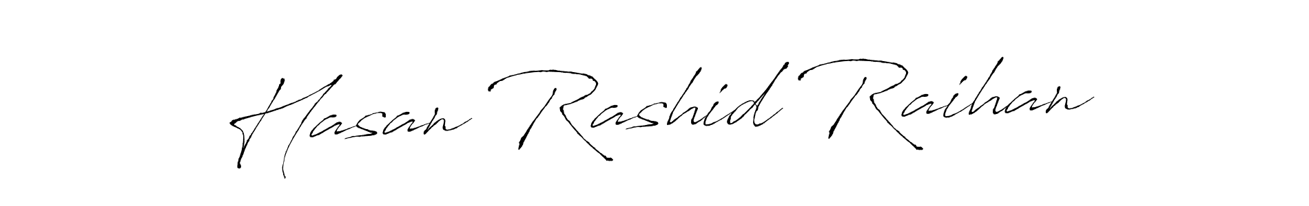 Create a beautiful signature design for name Hasan Rashid Raihan. With this signature (Antro_Vectra) fonts, you can make a handwritten signature for free. Hasan Rashid Raihan signature style 6 images and pictures png