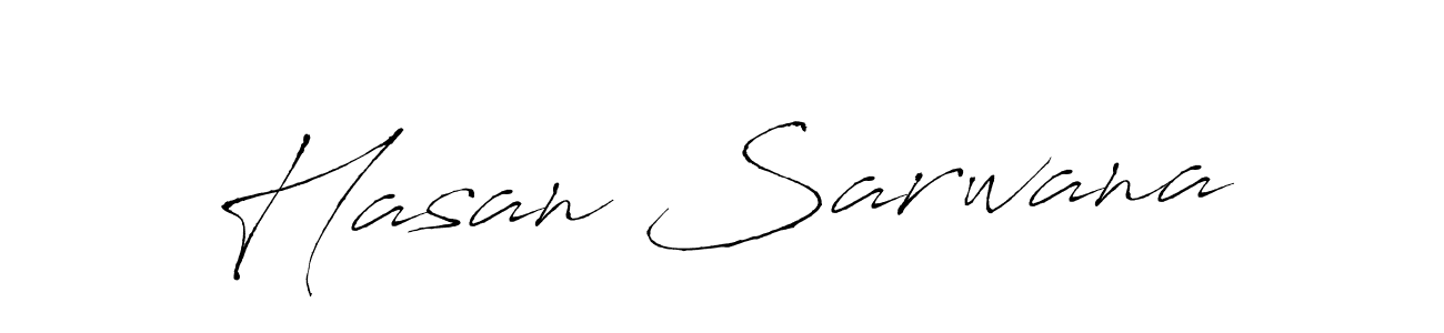 Hasan Sarwana stylish signature style. Best Handwritten Sign (Antro_Vectra) for my name. Handwritten Signature Collection Ideas for my name Hasan Sarwana. Hasan Sarwana signature style 6 images and pictures png