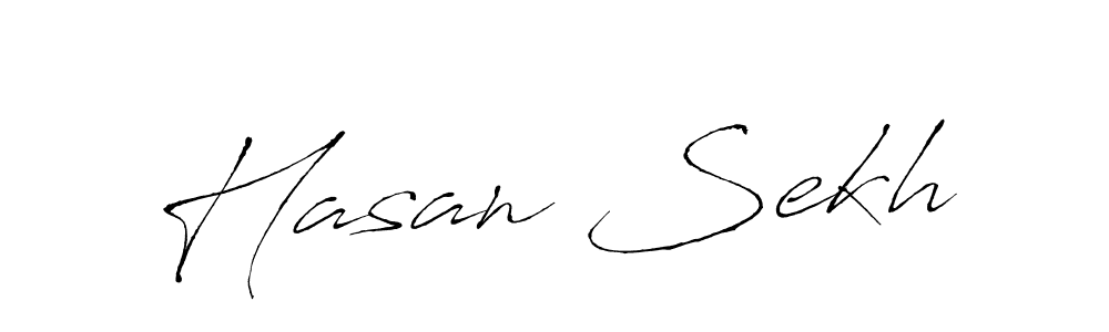 Make a beautiful signature design for name Hasan Sekh. With this signature (Antro_Vectra) style, you can create a handwritten signature for free. Hasan Sekh signature style 6 images and pictures png