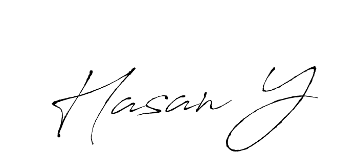 How to make Hasan Y signature? Antro_Vectra is a professional autograph style. Create handwritten signature for Hasan Y name. Hasan Y signature style 6 images and pictures png