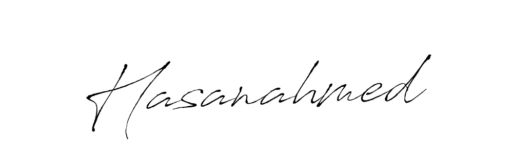 Make a beautiful signature design for name Hasanahmed. With this signature (Antro_Vectra) style, you can create a handwritten signature for free. Hasanahmed signature style 6 images and pictures png