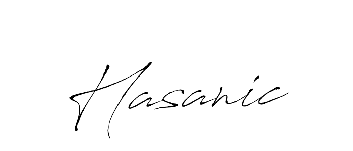 Similarly Antro_Vectra is the best handwritten signature design. Signature creator online .You can use it as an online autograph creator for name Hasanic. Hasanic signature style 6 images and pictures png