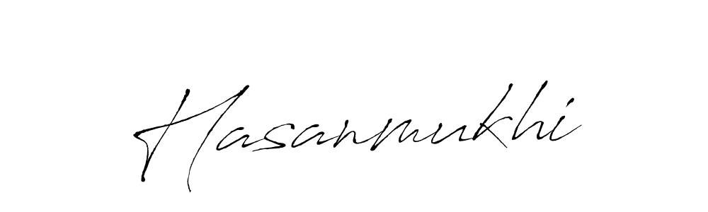 Design your own signature with our free online signature maker. With this signature software, you can create a handwritten (Antro_Vectra) signature for name Hasanmukhi. Hasanmukhi signature style 6 images and pictures png