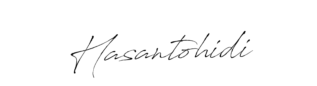 How to make Hasantohidi signature? Antro_Vectra is a professional autograph style. Create handwritten signature for Hasantohidi name. Hasantohidi signature style 6 images and pictures png