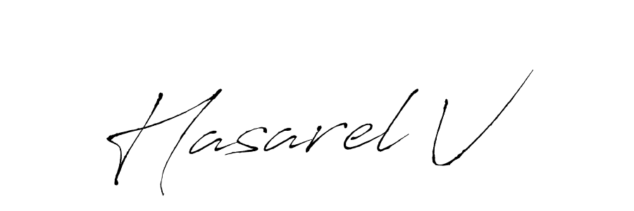 Create a beautiful signature design for name Hasarel V. With this signature (Antro_Vectra) fonts, you can make a handwritten signature for free. Hasarel V signature style 6 images and pictures png