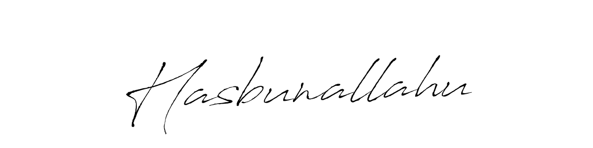 Make a beautiful signature design for name Hasbunallahu. With this signature (Antro_Vectra) style, you can create a handwritten signature for free. Hasbunallahu signature style 6 images and pictures png