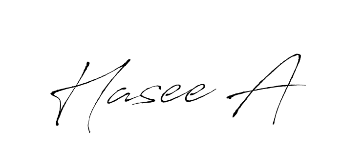 Also we have Hasee A name is the best signature style. Create professional handwritten signature collection using Antro_Vectra autograph style. Hasee A signature style 6 images and pictures png