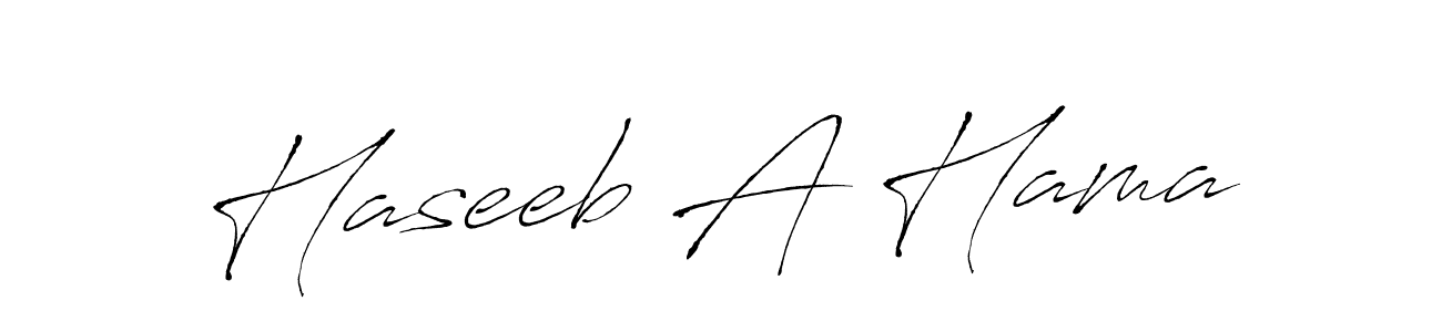 Also we have Haseeb A Hama name is the best signature style. Create professional handwritten signature collection using Antro_Vectra autograph style. Haseeb A Hama signature style 6 images and pictures png