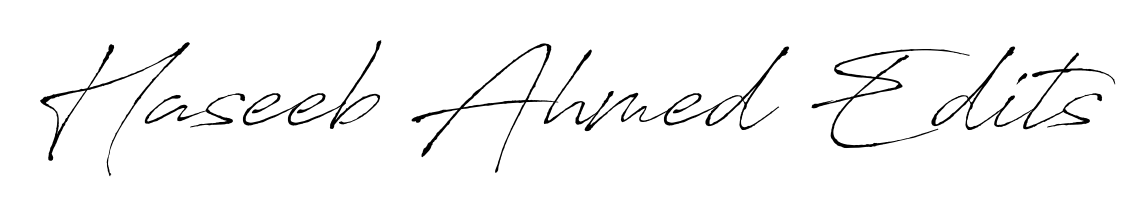 A timeless handwritten aesthetic for Haseeb Ahmed Edits. The Antro_Vectra font gives your signature a handcrafted feel with natural curves. Haseeb Ahmed Edits signature style 6 images and pictures png