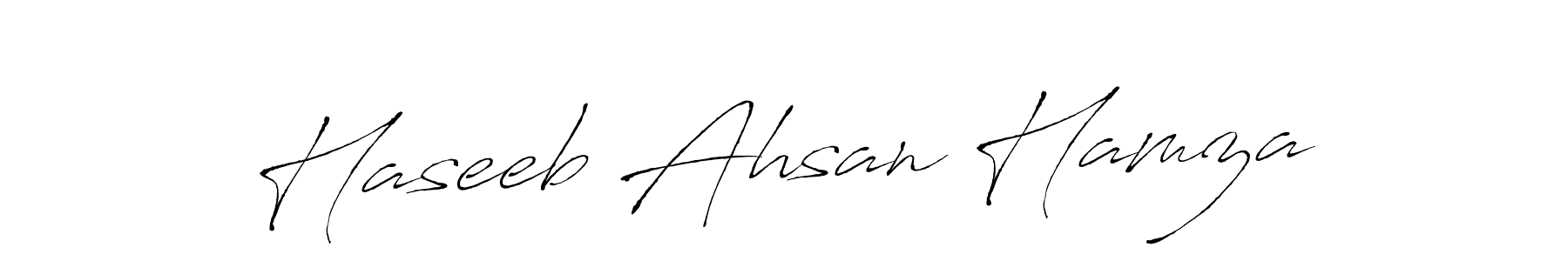 Use a signature maker to create a handwritten signature online. With this signature software, you can design (Antro_Vectra) your own signature for name Haseeb Ahsan Hamza. Haseeb Ahsan Hamza signature style 6 images and pictures png