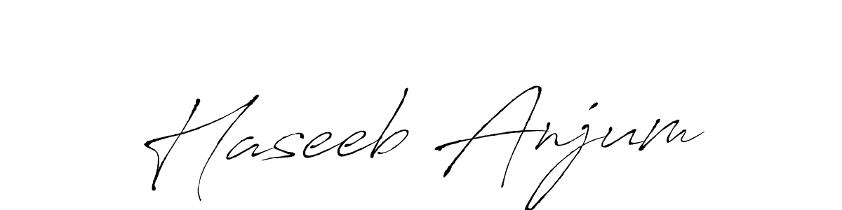 Design your own signature with our free online signature maker. With this signature software, you can create a handwritten (Antro_Vectra) signature for name Haseeb Anjum. Haseeb Anjum signature style 6 images and pictures png