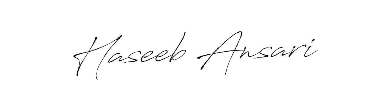 Haseeb Ansari stylish signature style. Best Handwritten Sign (Antro_Vectra) for my name. Handwritten Signature Collection Ideas for my name Haseeb Ansari. Haseeb Ansari signature style 6 images and pictures png