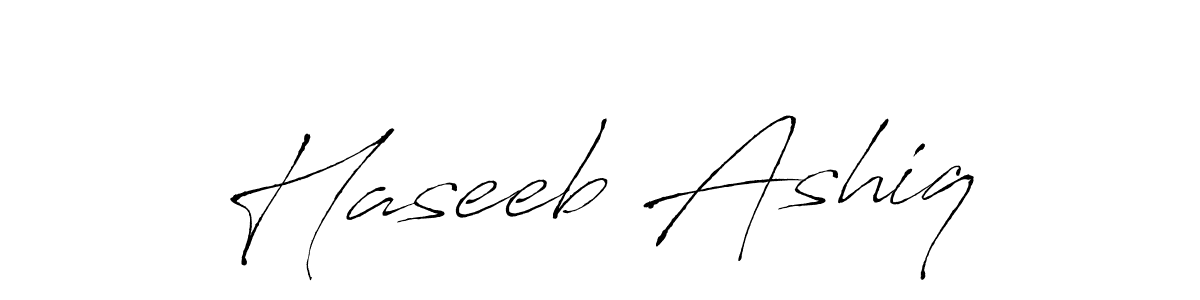Haseeb Ashiq stylish signature style. Best Handwritten Sign (Antro_Vectra) for my name. Handwritten Signature Collection Ideas for my name Haseeb Ashiq. Haseeb Ashiq signature style 6 images and pictures png