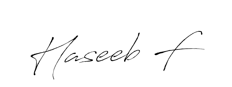 How to make Haseeb F name signature. Use Antro_Vectra style for creating short signs online. This is the latest handwritten sign. Haseeb F signature style 6 images and pictures png