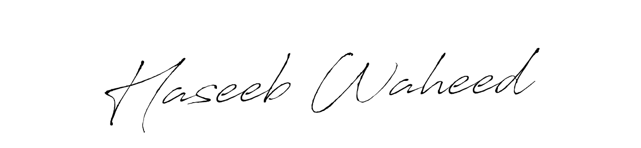 Haseeb Waheed stylish signature style. Best Handwritten Sign (Antro_Vectra) for my name. Handwritten Signature Collection Ideas for my name Haseeb Waheed. Haseeb Waheed signature style 6 images and pictures png