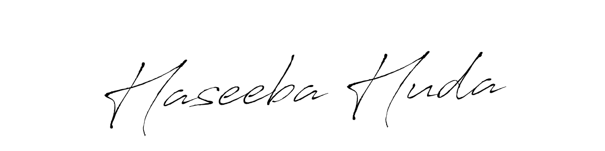 Design your own signature with our free online signature maker. With this signature software, you can create a handwritten (Antro_Vectra) signature for name Haseeba Huda. Haseeba Huda signature style 6 images and pictures png